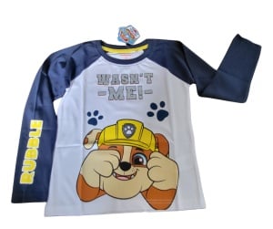Bluză cu mânecă lungă Paw Patrol,Rubble,Chase,Marshall,bumbac,băieți - Img 4