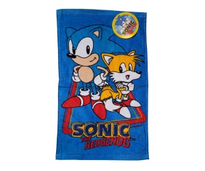 Prosop pentru fata si mana Sonic Hedgehog Teils,30x50 cm bumbac ,reciclabil