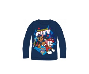 Bluza cu maneca lunga Patrula Catelusilor ,baieti ,albastru