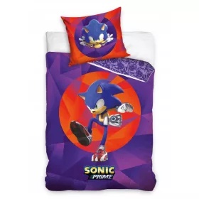 Sonic Ariciul Purple set de lenjerie de pat 140×200cm, 70×90 cm,bumbac