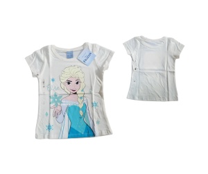 Tricou cu mânecă scurtă pentru fetițe Elsa & Frozen - Img 4
