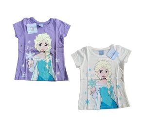 Tricou cu mânecă scurtă pentru fetițe Elsa & Frozen