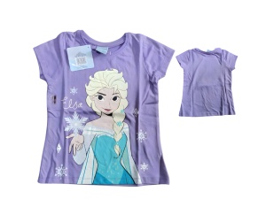 Tricou cu mânecă scurtă pentru fetițe Elsa & Frozen - Img 5