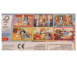 Cuburi tip puzzle din lemn ,Bluey,6 cuburi,6 puzzle,+2ani - Img 4