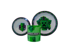 Set de Farfurii Minecraft cu cană de 390 ml – Fără BPA - Img 3
