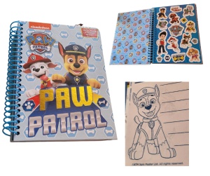 Caiet Paw Patrol , tip notbook cu autocolant,B5,70 file,spirala