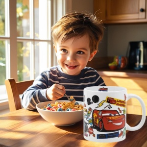 McQuenn Stickers cană de porțelan 235 ml (8 oz) în cutie cadou - Img 6