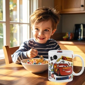 McQuenn Stickers cană de porțelan 235 ml (8 oz) în cutie cadou - Img 6