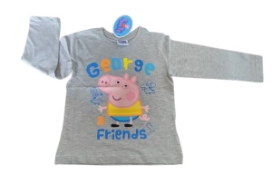 Peppa Pig ,bluza gri,George Friends,baieti