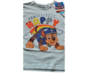 Tricou Paw Patrol ,Chese Happy ,bumbac,albastru ,baieti ,6 ani - Img 2