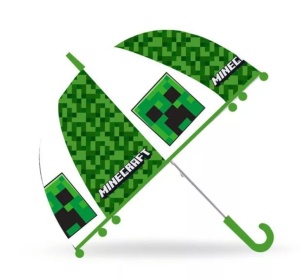Umbrela Minecraft transparenta,semiautomata,70 cm