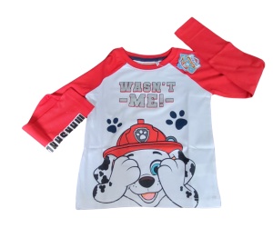 Bluză cu mânecă lungă Paw Patrol,Rubble,Chase,Marshall,bumbac,băieți - Img 3
