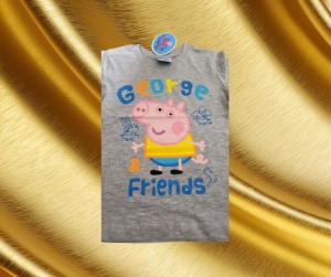 Peppa Pig ,bluza gri,George Friends,baieti - Img 3