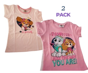 Tricou Paw Patrol ,fete,set 2 buc,bumbac