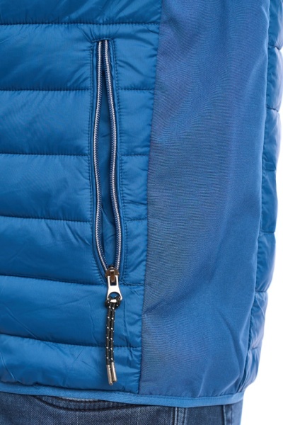 Vesta barbati subtire, Urban fit, albastru denim - Img 6