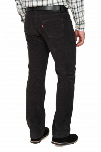 Pantalon raiat clasic, Forza, gri antracit - Img 2