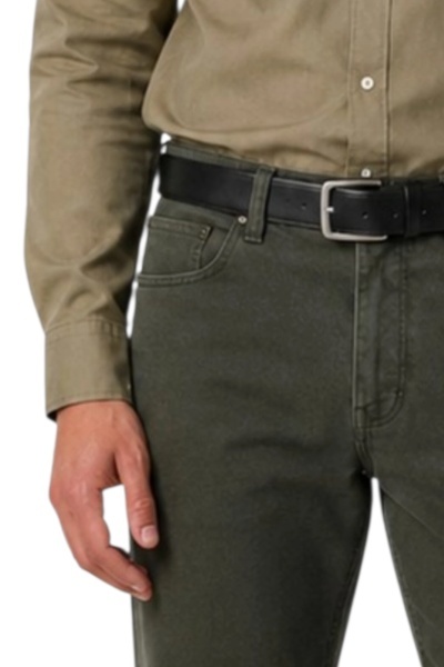 Pantaloni clasici de vara pentru barbati – Vero, Kaki inchis - Img 3
