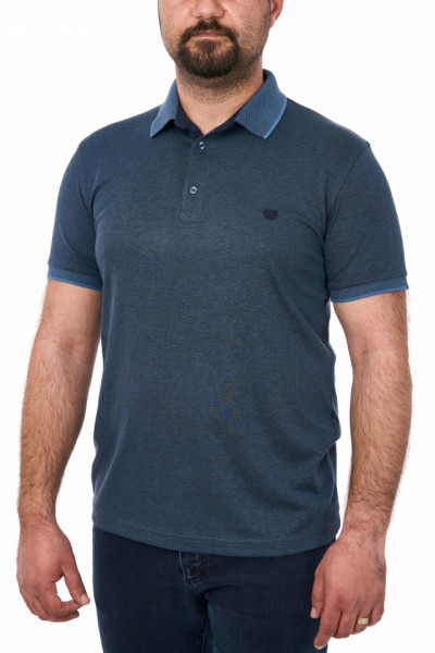 Tricou polo uni, Simenti, bleumarin deschis