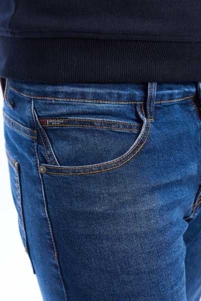 Blugi barbati regular fit, Classic Denim - Img 5