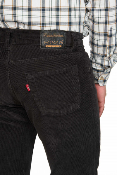 Pantalon raiat clasic, Forza, gri antracit - Img 4