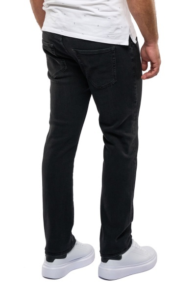 Blugi barbati Slim Fit, Reed, negru - Img 3
