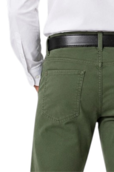 Pantaloni clasici de vara pentru barbati – Vero, Verde Oliv - Img 4