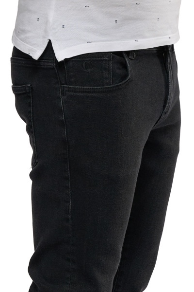 Blugi barbati Slim Fit, Reed, negru - Img 4