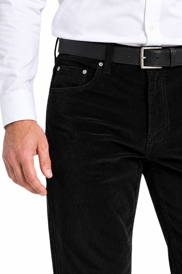 Pantaloni barbati din raiat cu stretch - Toamna-Iarna - Img 4