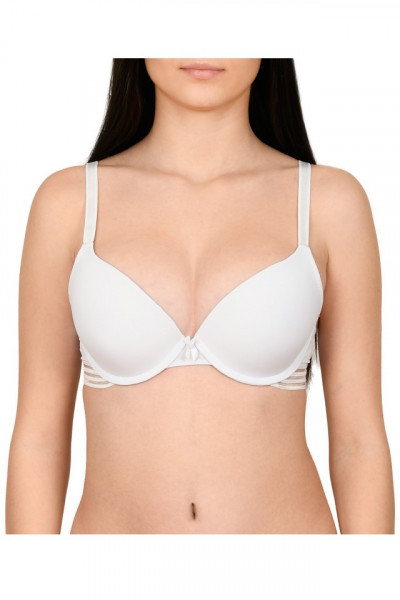 Sutien dama, cupe netede, Lemila, alb
