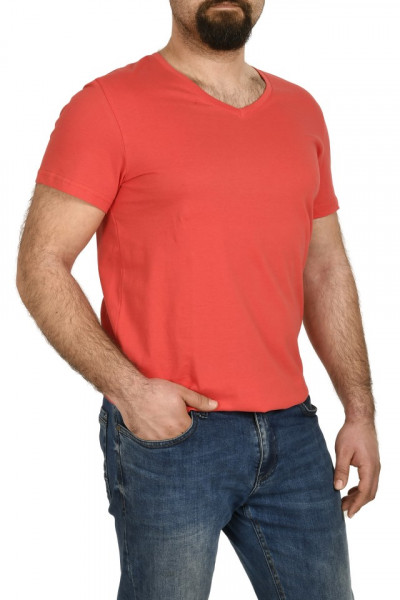 Tricou bumbac in anchior, Glo Story, corai