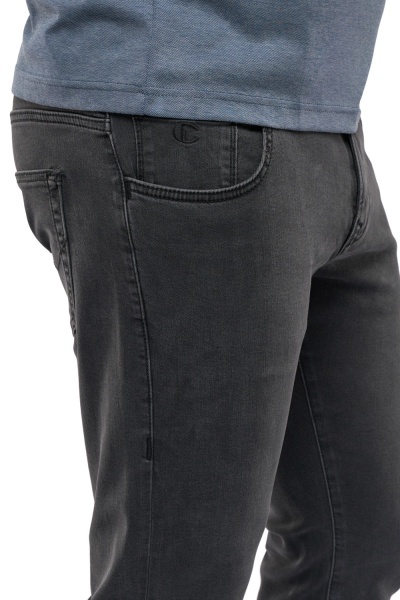 Blugi barbati Slim Fit, Mercury, gri antracit - Img 4