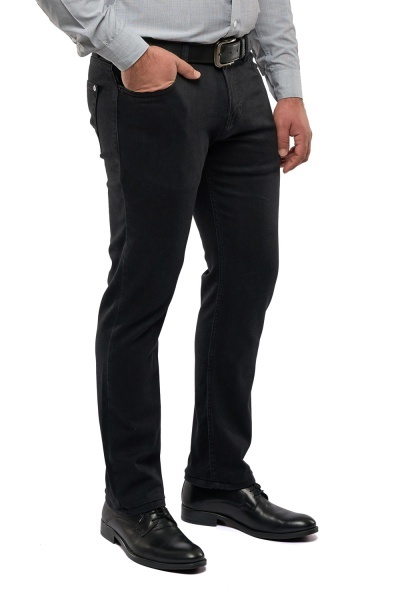 Blugi barbati Slim Fit, Ryder, negru smoky - Img 2