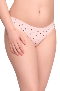 Chilot clasic damă cu imprimeu inimioare – vedere frontală pe model