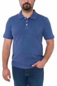 Tricou polo clasic, Patrik, albastru denim