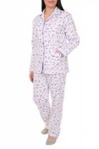 Pijamale dama cu nasturi, Amalia, mov