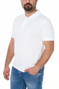 Tricou polo alb pentru barbati