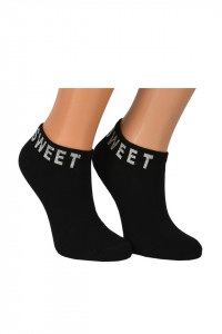 Sosete dama SWEET, set 2 perechi, negru