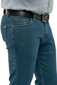 Blugi barbati Slim Fit, Ryder, albastru denim - Img 4