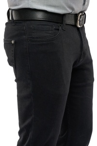 Blugi barbati Slim Fit, Ryder, negru smoky - Img 4