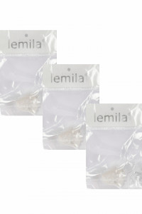 Bretele sutien transparente, 12 mm, Lemila, set trei perechi