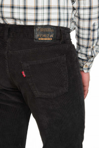 Pantalon raiat clasic, Forza, gri antracit - Img 4