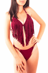 Costum baie, 2 piese, Sogno D'oro, grena - Img 2