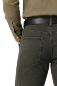 Pantaloni clasici de vara pentru barbati – Vero, Kaki inchis - Img 4