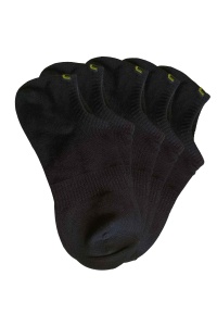 Sosete scurte dama negre cu detaliu brodat – set 5 perechi