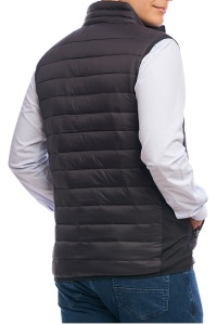 Vesta barbati subtire, Urban fit, negru - Img 4