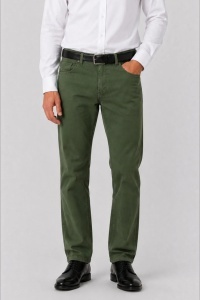 Pantaloni clasici de vara pentru barbati – Vero, Verde Oliv