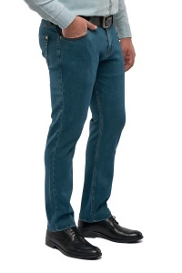 Blugi barbati Slim Fit, Ryder, albastru denim - Img 2