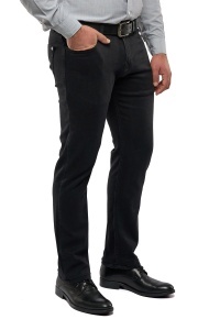 Blugi barbati Slim Fit, Ryder, negru smoky - Img 2