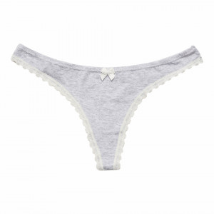 Chilot tanga cu margini dantelate, Anya, set trei perechi - Img 5