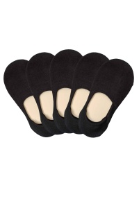 Talpici low-cut dama Basic Black – set 5 perechi
